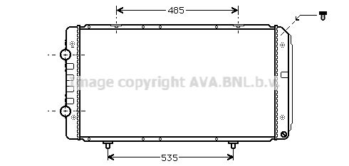 AVA QUALITY COOLING Радиатор, охлаждение двигателя PEA2268